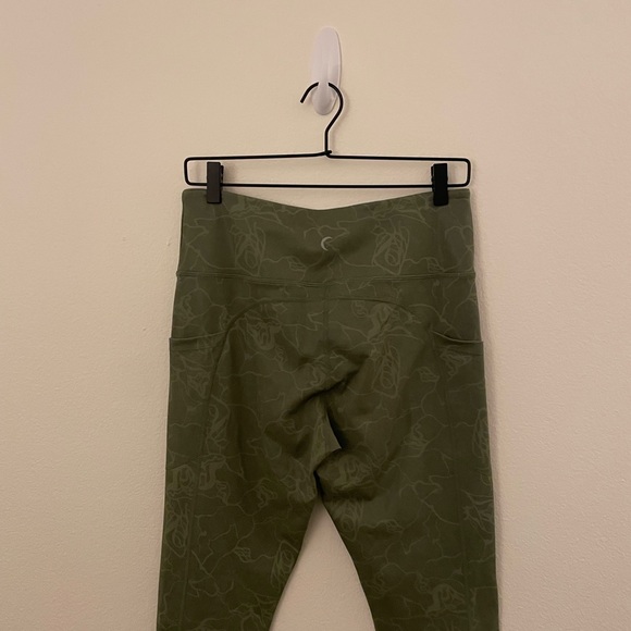 Zyia Active Green Swirl Light n Tight Leggings Patterned Workout Tights Size 12 - Picture 6 of 8